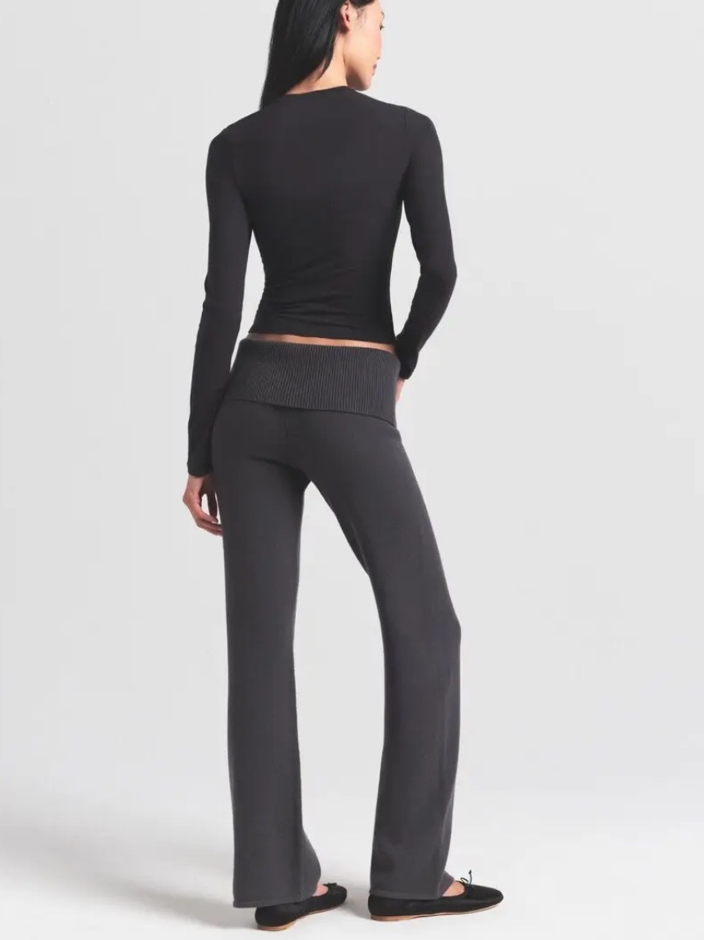 SKIMS NWT Sweater Knit Pants - Ash - Picture 4 of 6
